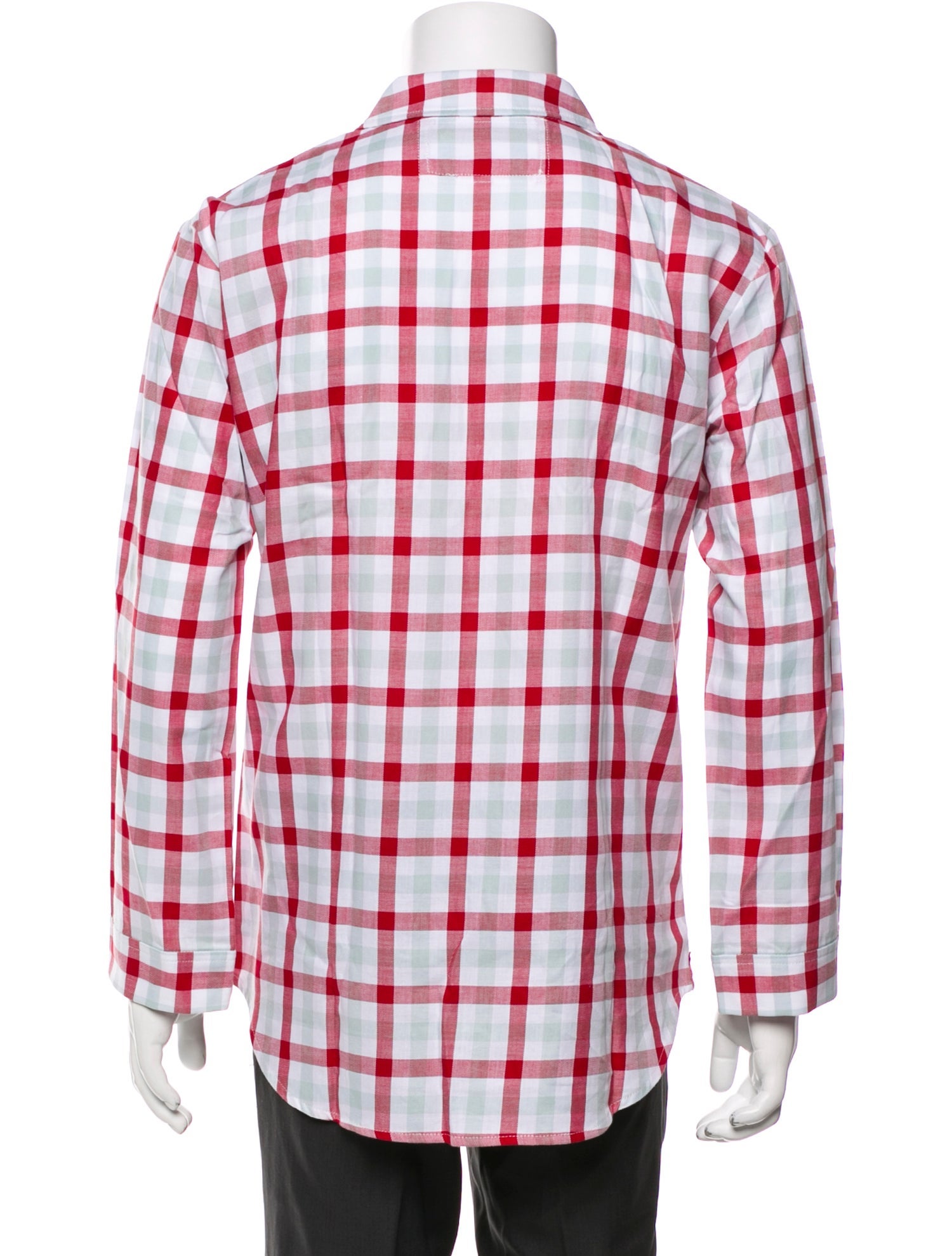 Thom Browne Plaid Print Pajama Top